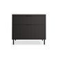 KOHLER K-32171-ASB-DKS Spacity 36" Wall-Hung Bathroom Vanity Cabinet With Sink And Quartz Top In Dark Steel