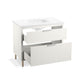 KOHLER K-32171-ASB-0 Spacity 36" Wall-Hung Bathroom Vanity Cabinet With Sink And Quartz Top In White