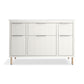 KOHLER K-32172-ASB-0 Spacity 48" Wall-Hung Bathroom Vanity Cabinet With Sink And Quartz Top In White