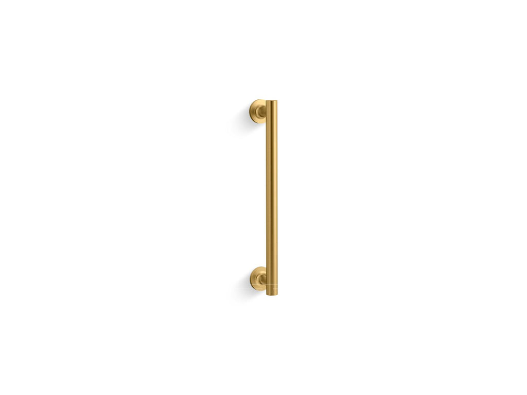 KOHLER K-705767-2MB Purist 14" Pivot Shower Door Handle - Vibrant Brushed Moderne Brass