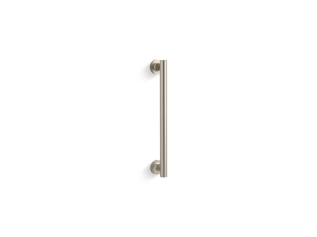 KOHLER K-705767-BN Purist 14" Pivot Shower Door Handle - Vibrant Brushed Nickel