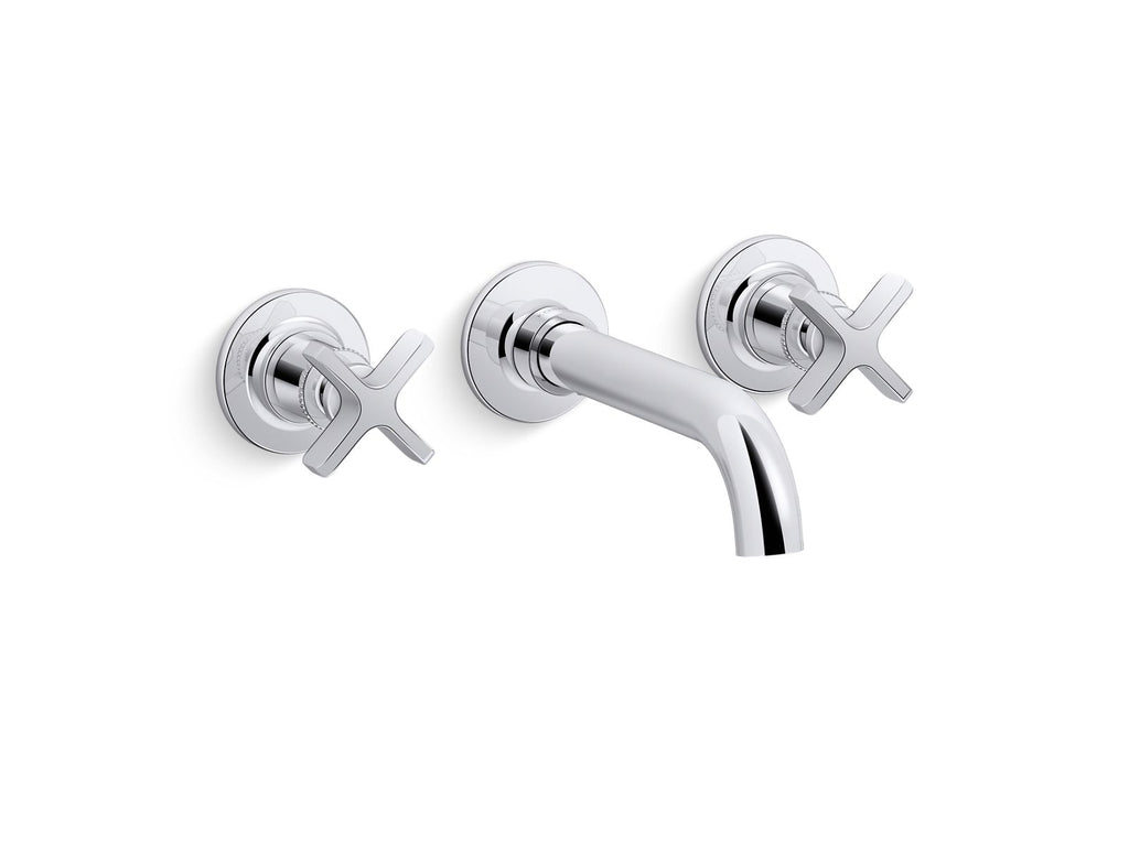 KOHLER K-T35909-3-2MB Castia By Studio Mcgee Wall-Mount Bathroom Sink Faucet Trim, 1.2 Gpm - Vibrant Brushed Moderne Brass