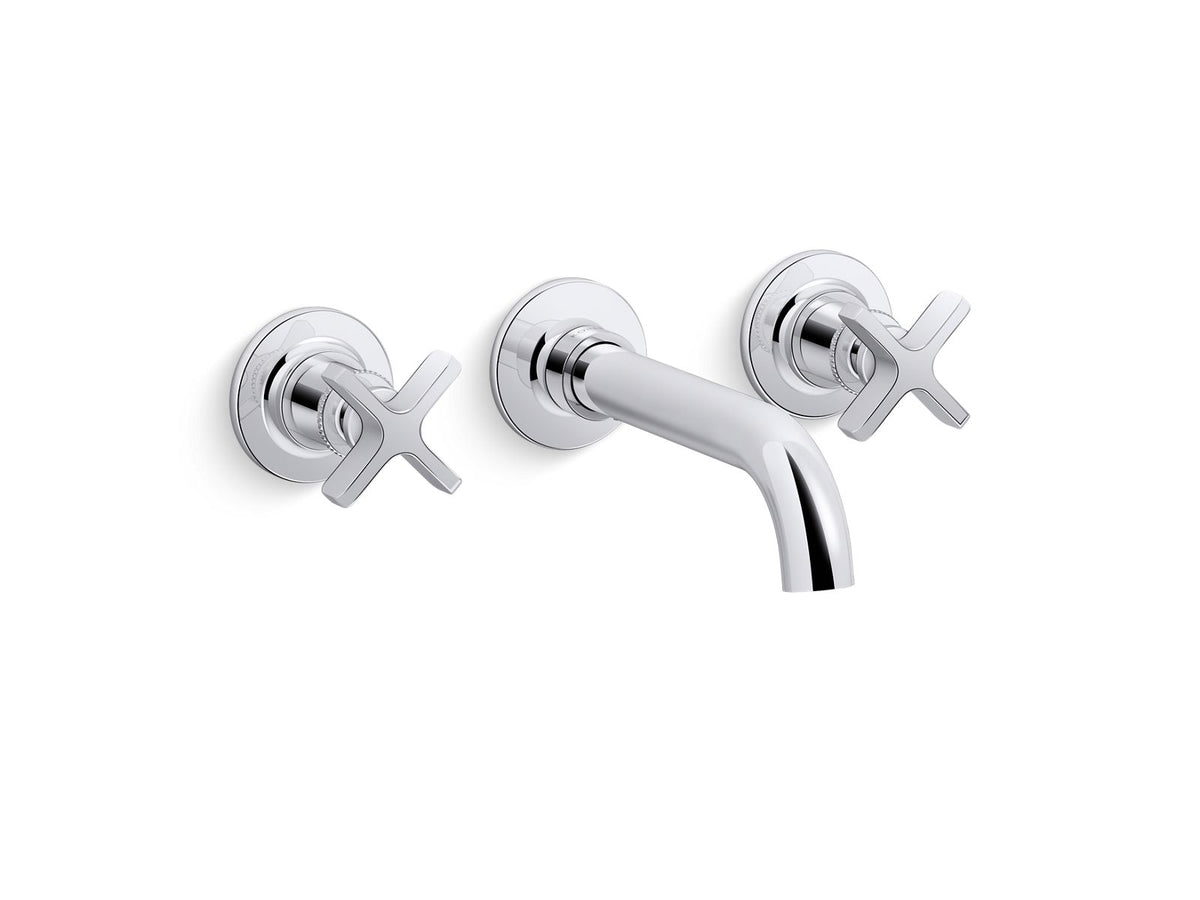 KOHLER K-T35909-3-2MB Castia By Studio Mcgee Wall-Mount Bathroom Sink Faucet Trim, 1.2 Gpm - Vibrant Brushed Moderne Brass