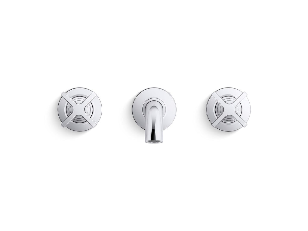 KOHLER K-T35909-3-2MB Castia By Studio Mcgee Wall-Mount Bathroom Sink Faucet Trim, 1.2 Gpm - Vibrant Brushed Moderne Brass