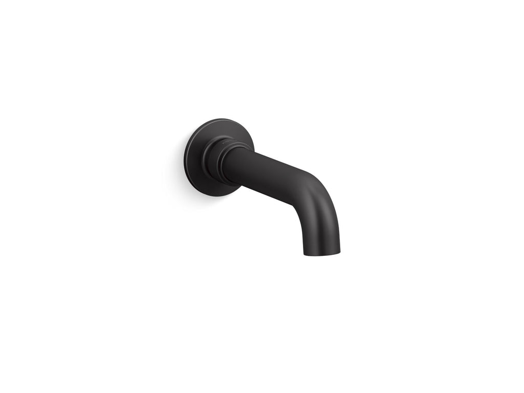 KOHLER K-35922-BL Castia By Studio Mcgee Wall-Mount Bath Spout - Matte Black