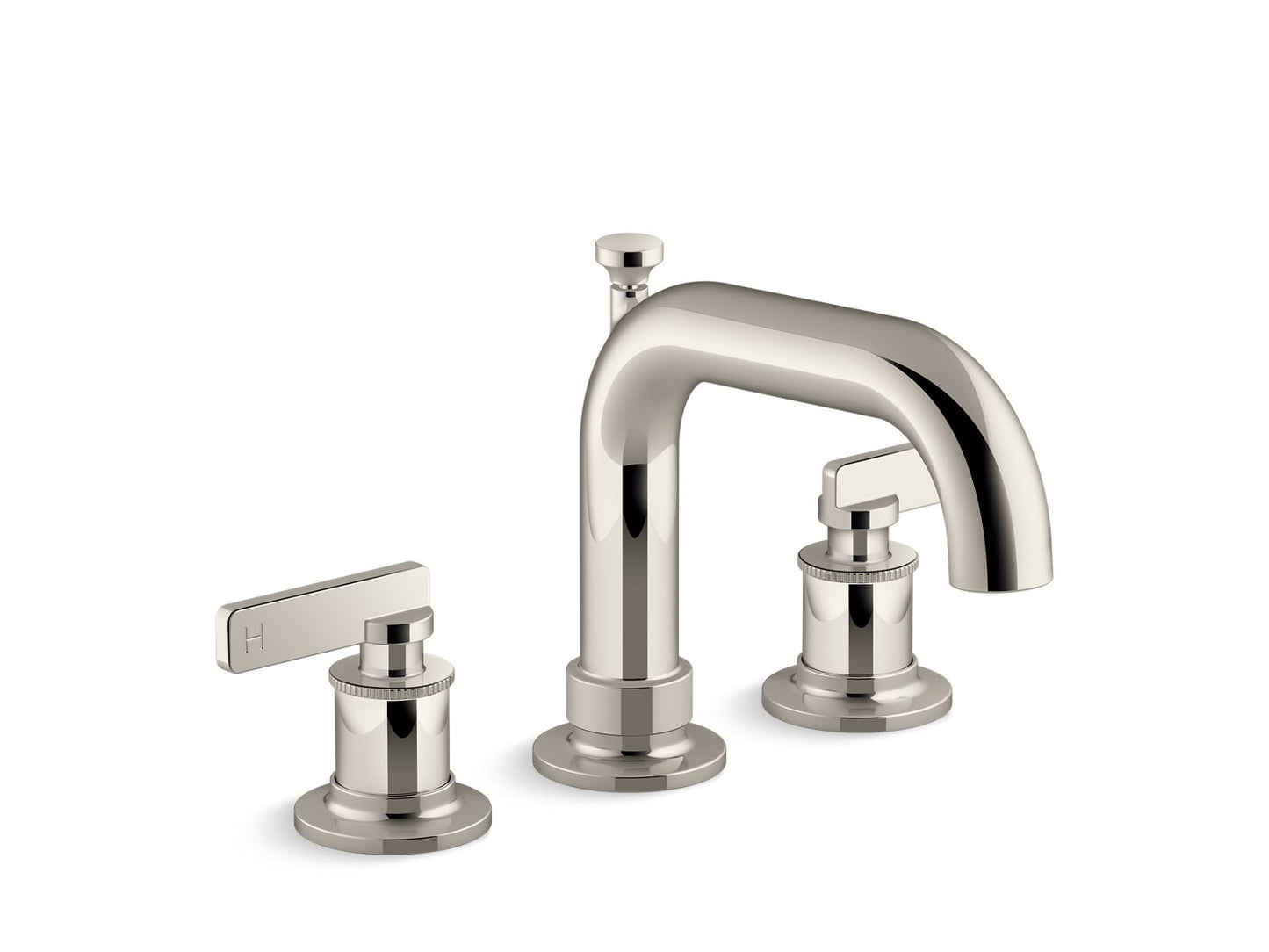 KOHLER K-T35912-4-SN Castia By Studio Mcgee Deck-Mount Bath Faucet Trim With Diverter In Vibrant Polished Nickel