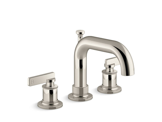 KOHLER K-T35912-4-SN Castia By Studio Mcgee Deck-Mount Bath Faucet Trim With Diverter In Vibrant Polished Nickel