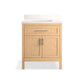 Kohler K-39604-ASB-WEK Hadron 30 In. Bathroom Vanity Cabinet With Sink And Quartz Top In Light Oak