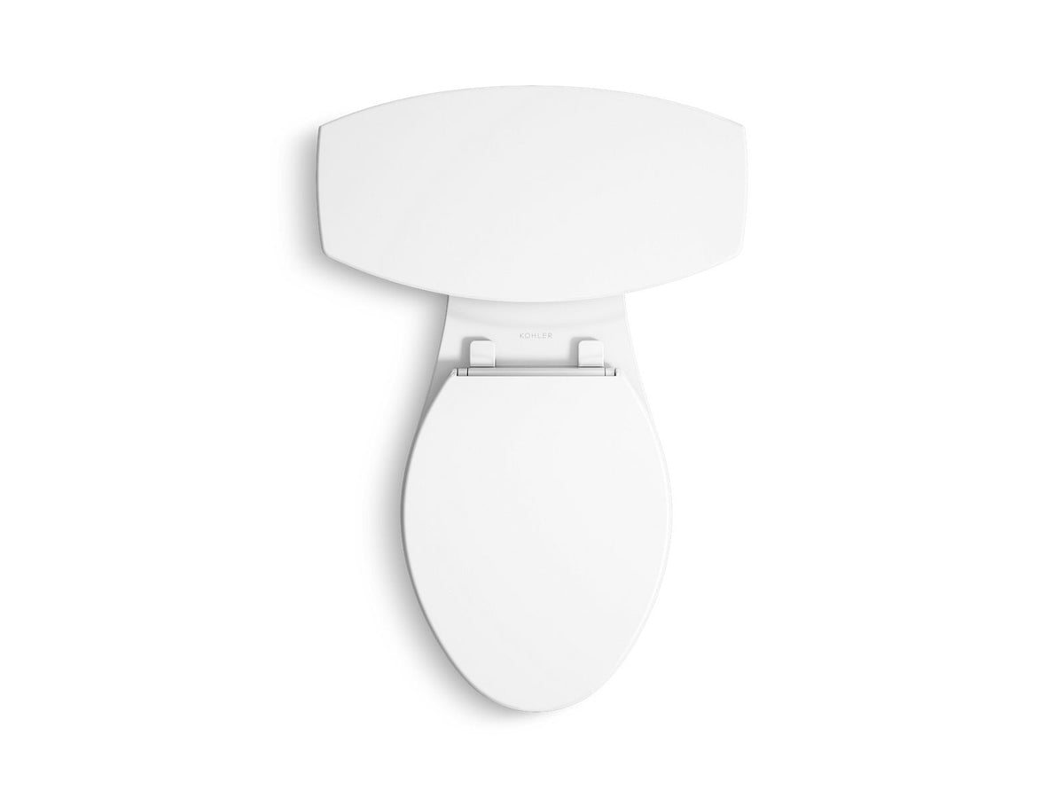KOHLER K-43201-0 Kelston Tall Two-Piece Elongated Toilet, 1.28 Gpf - White
