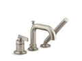 KOHLER K-35913-4-BN Castia By Studio Mcgee Deck-Mount Bath Faucet With Handshower - Vibrant Brushed Nickel
