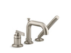 KOHLER K-35913-4-BN Castia By Studio Mcgee Deck-Mount Bath Faucet With Handshower - Vibrant Brushed Nickel