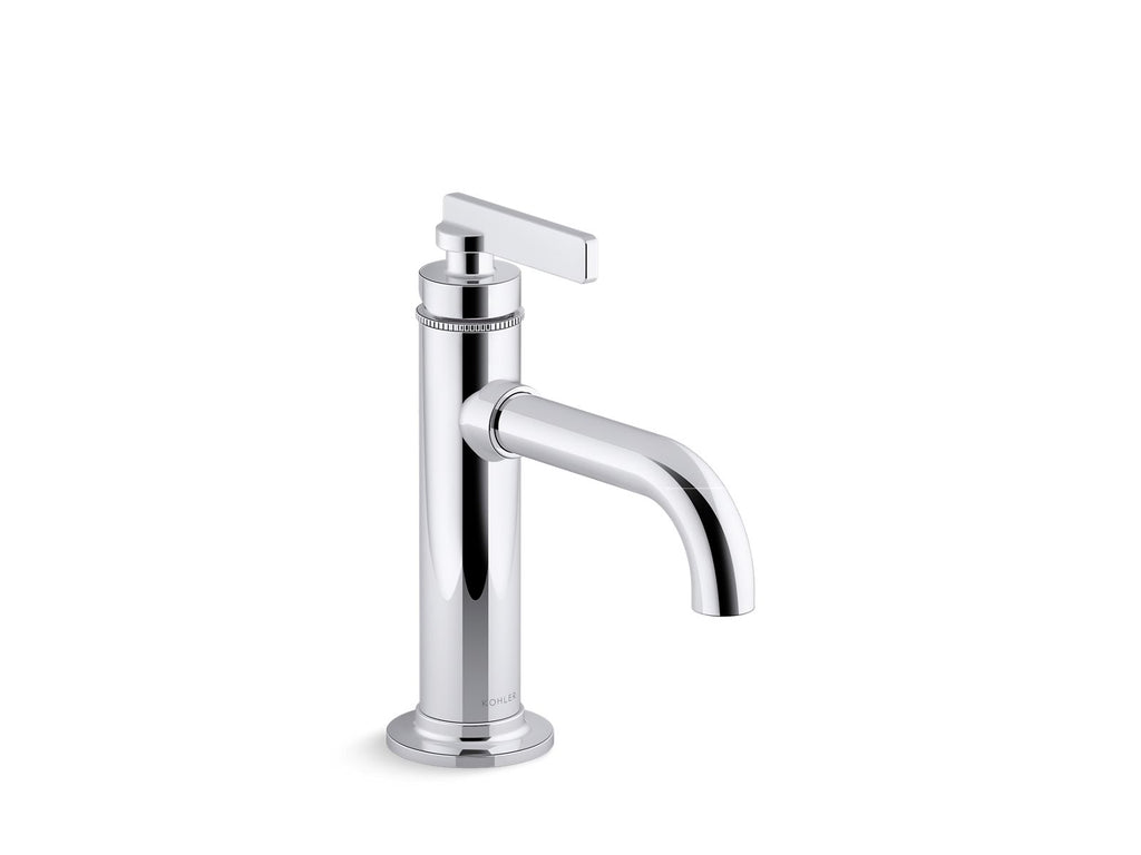 KOHLER K-35907-4-BL Castia By Studio Mcgee Single-Handle Bathroom Sink Faucet, 1.2 Gpm - Matte Black