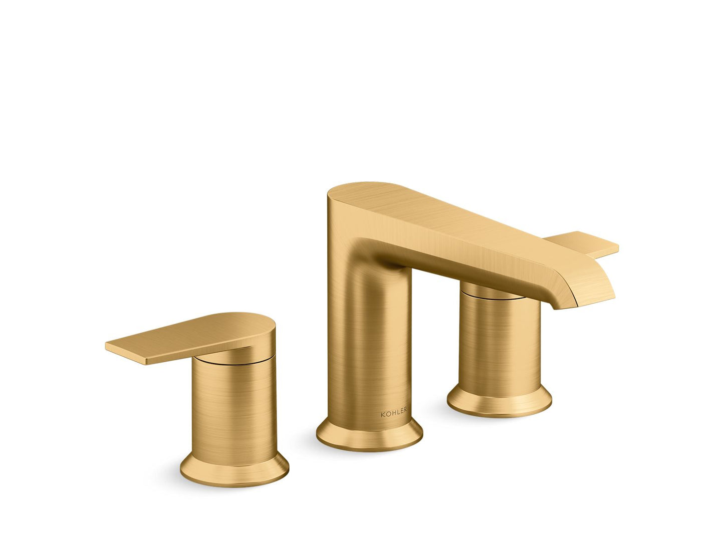 KOHLER K-T25740-4-2MB Hint Deck-Mount Bath Faucet Trim In Vibrant Brushed Moderne Brass