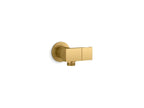 KOHLER K-98354-2MB Exhale Wall-Mount Handshower Holder With Supply Elbow And Check Valve - Vibrant Brushed Moderne Brass