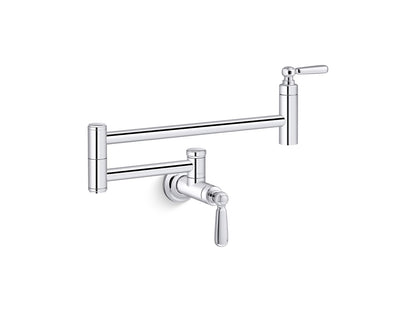 KOHLER K-28359-VS Edalyn By Studio Mcgee Wall-Mount Pot Filler - Vibrant Stainless