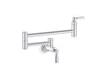 KOHLER K-28359-CP Edalyn By Studio Mcgee Wall-Mount Pot Filler - Polished Chrome
