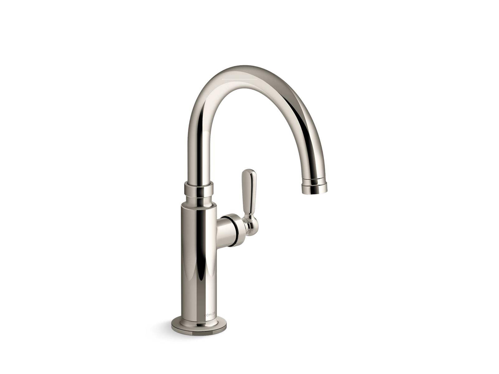 KOHLER K-28357-SN Edalyn By Studio Mcgee Single-Handle Bar Sink Faucet - Vibrant Polished Nickel