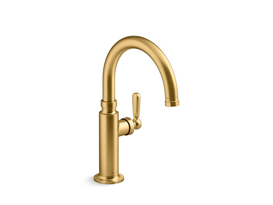 KOHLER K-28357-2MB Edalyn By Studio Mcgee Single-Handle Bar Sink Faucet In Vibrant Brushed Moderne Brass