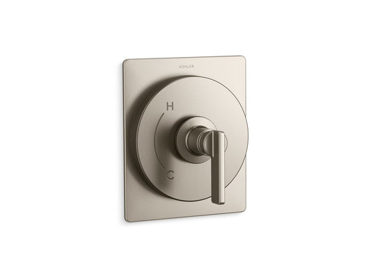 KOHLER K-TS35920-4-BN Castia By Studio Mcgee Rite-Temp Valve Trim In Vibrant Brushed Nickel