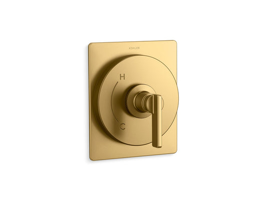 KOHLER K-TS35920-4-2MB Castia By Studio Mcgee Rite-Temp Valve Trim In Vibrant Brushed Moderne Brass