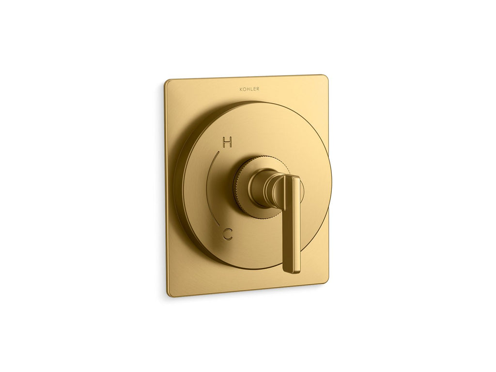 KOHLER K-TS35920-4-2MB Castia By Studio Mcgee Rite-Temp Valve Trim - Vibrant Brushed Moderne Brass