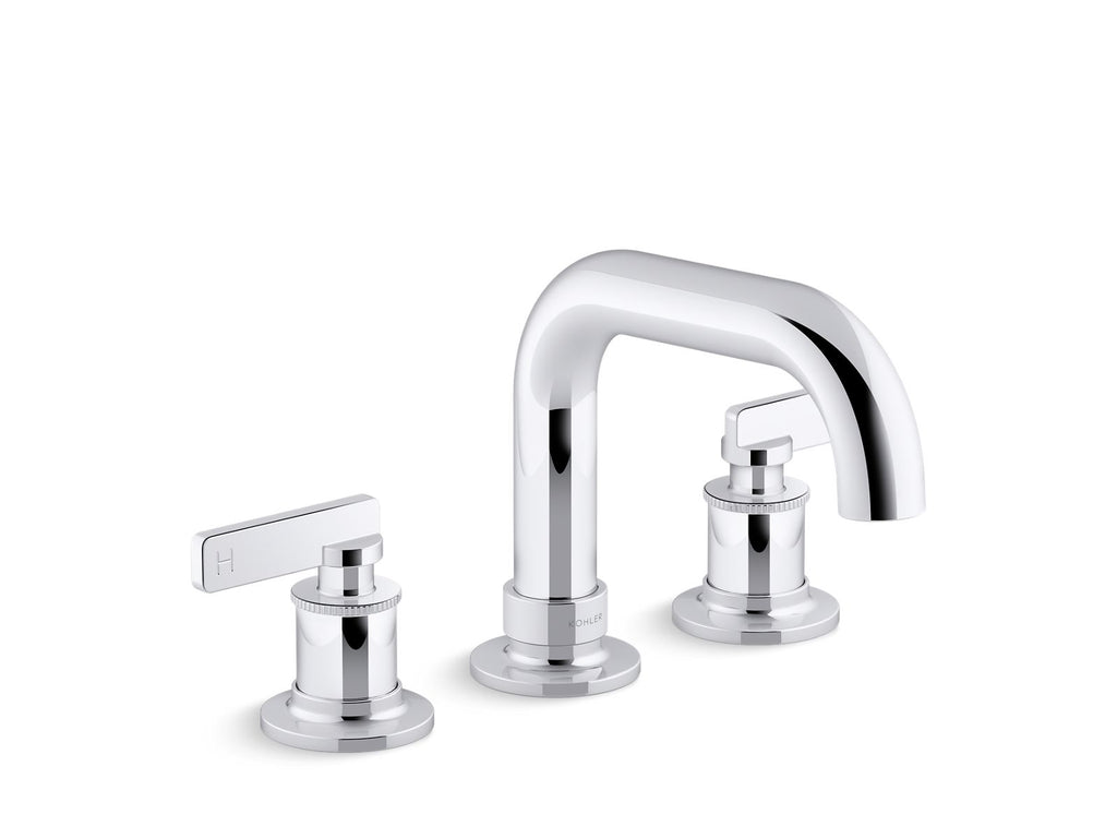 KOHLER K-T35911-4-SN Castia By Studio Mcgee Deck-Mount Bath Faucet Trim - Vibrant Polished Nickel