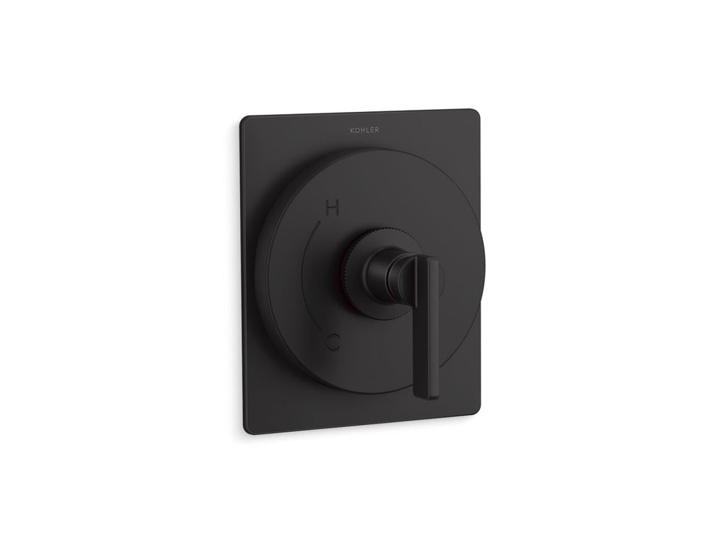 KOHLER K-TS35920-4-BL Castia By Studio Mcgee Rite-Temp Valve Trim - Matte Black