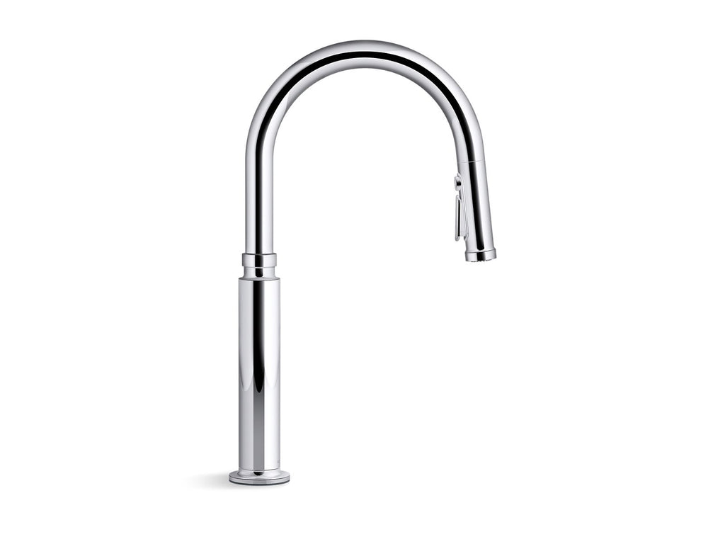 KOHLER K-28358-VS Edalyn By Studio Mcgee Pull-Down Kitchen Sink Faucet With Three-Function Sprayhead - Vibrant Stainless