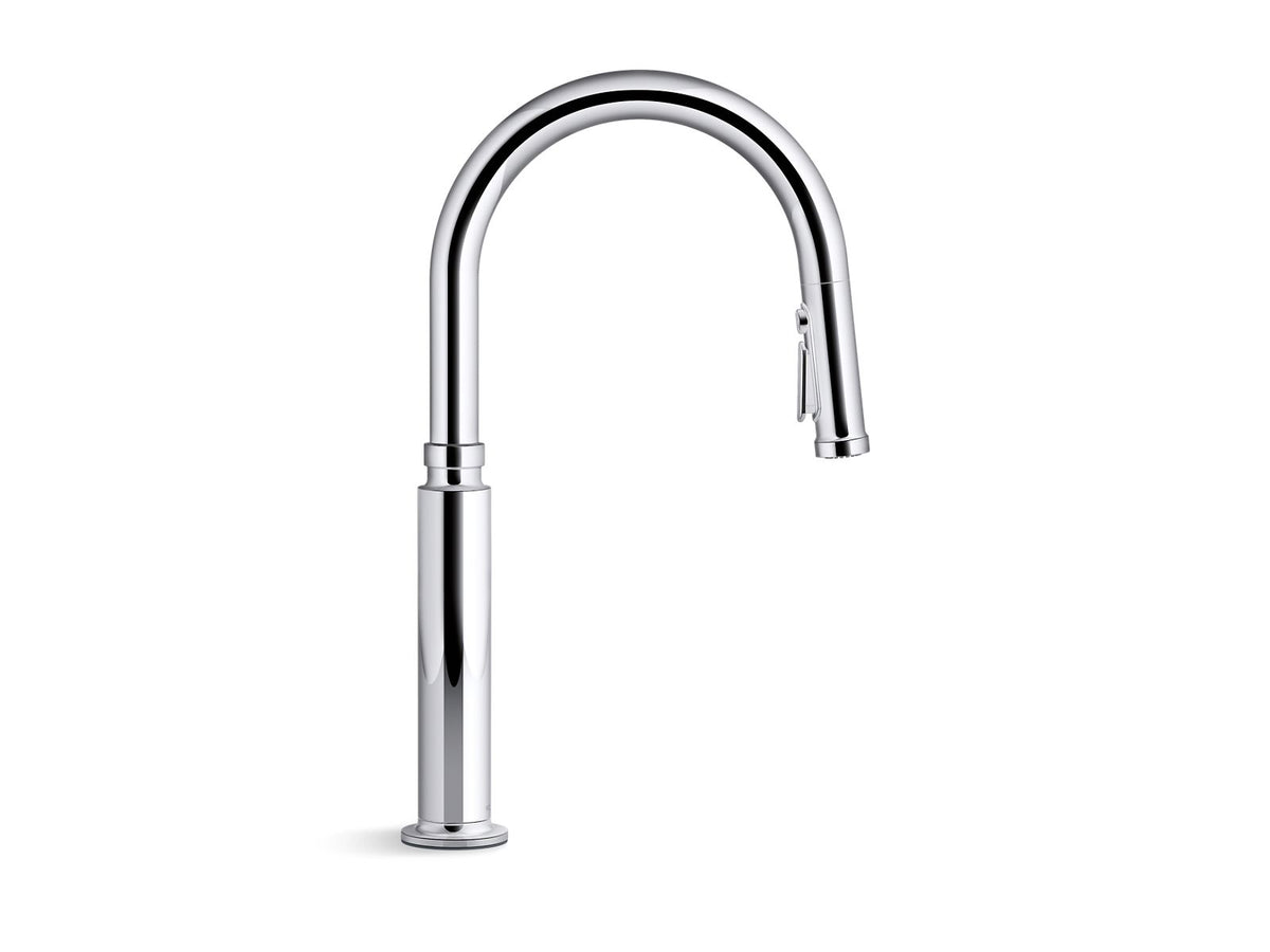 KOHLER K-28358-VS Edalyn By Studio Mcgee Pull-Down Kitchen Sink Faucet With Three-Function Sprayhead - Vibrant Stainless