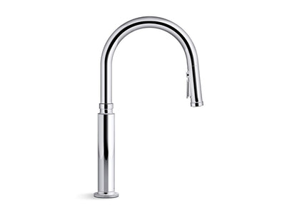 KOHLER K-28358-2MB Edalyn by Studio McGee Pull-down kitchen sink faucet with three-function sprayhead - Vibrant Brushed Moderne Brass