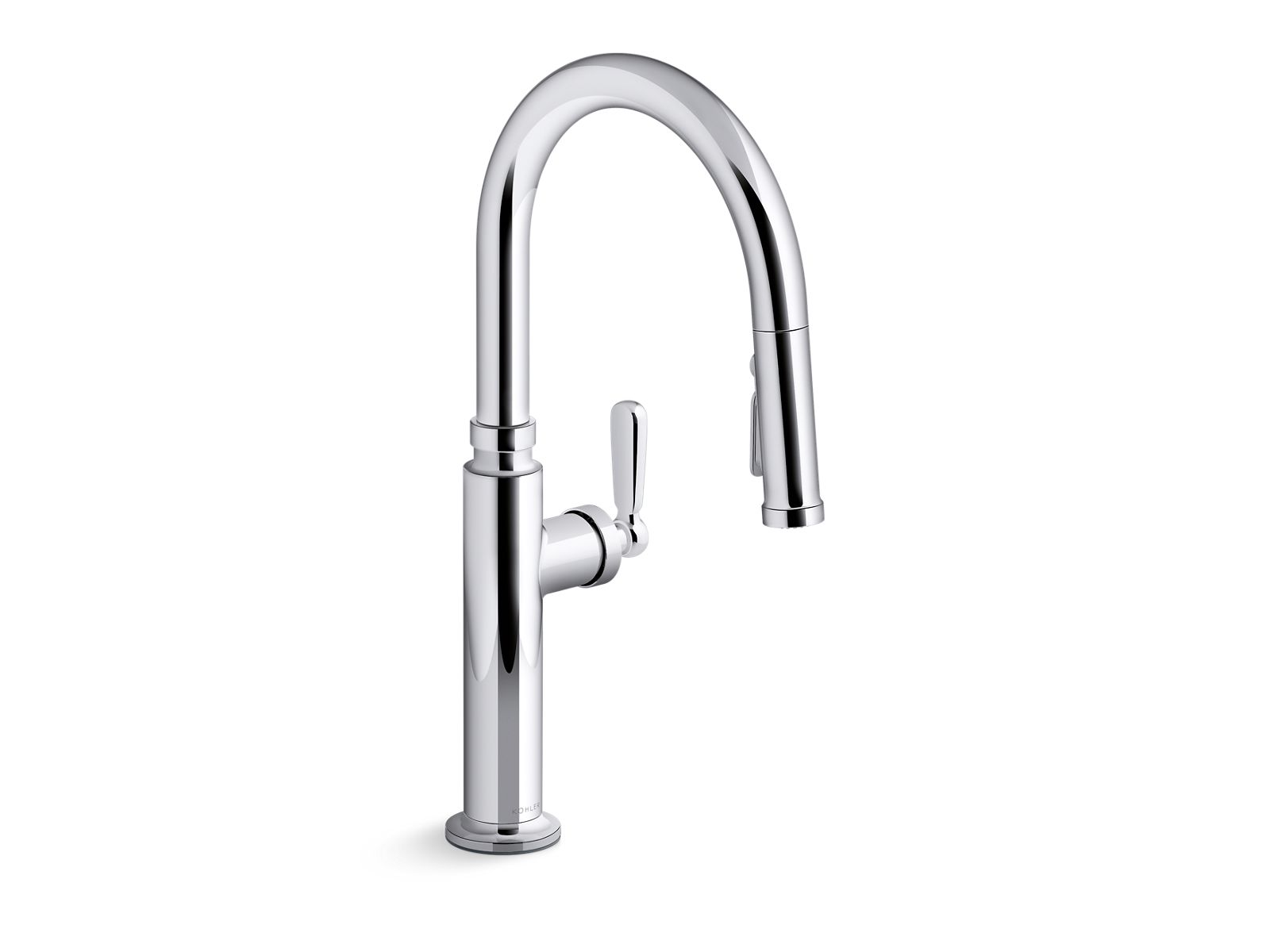KOHLER K-28358-VS Edalyn By Studio Mcgee Pull-Down Kitchen Sink Faucet With Three-Function Sprayhead - Vibrant Stainless