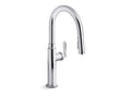 KOHLER K-28358-CP Edalyn By Studio Mcgee Pull-Down Kitchen Sink Faucet With Three-Function Sprayhead - Polished Chrome