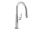 KOHLER K-28358-CP Edalyn By Studio Mcgee Pull-Down Kitchen Sink Faucet With Three-Function Sprayhead - Polished Chrome