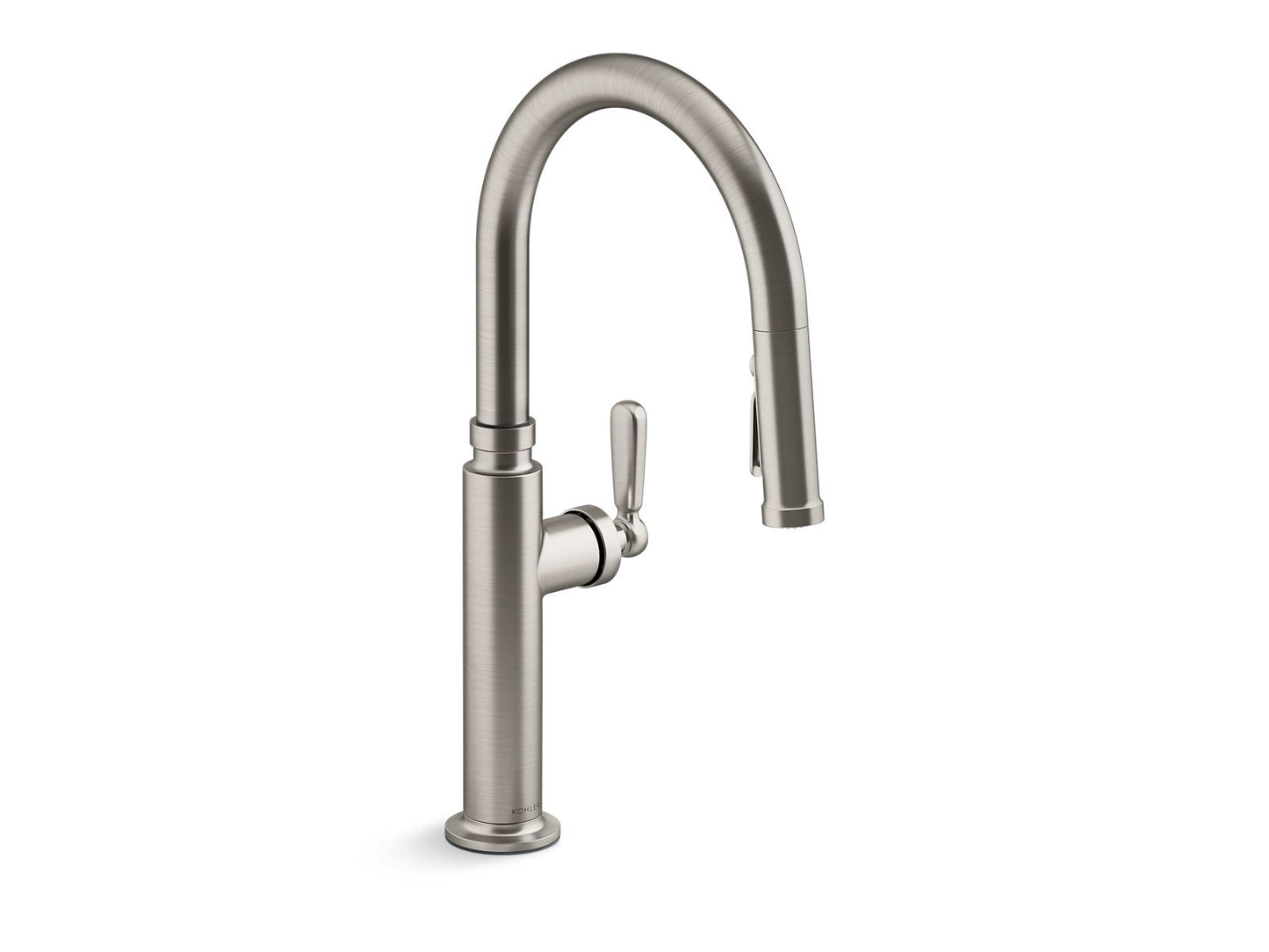 KOHLER K-28358-VS Edalyn By Studio Mcgee Pull-Down Kitchen Sink Faucet With Three-Function Sprayhead In Vibrant Stainless