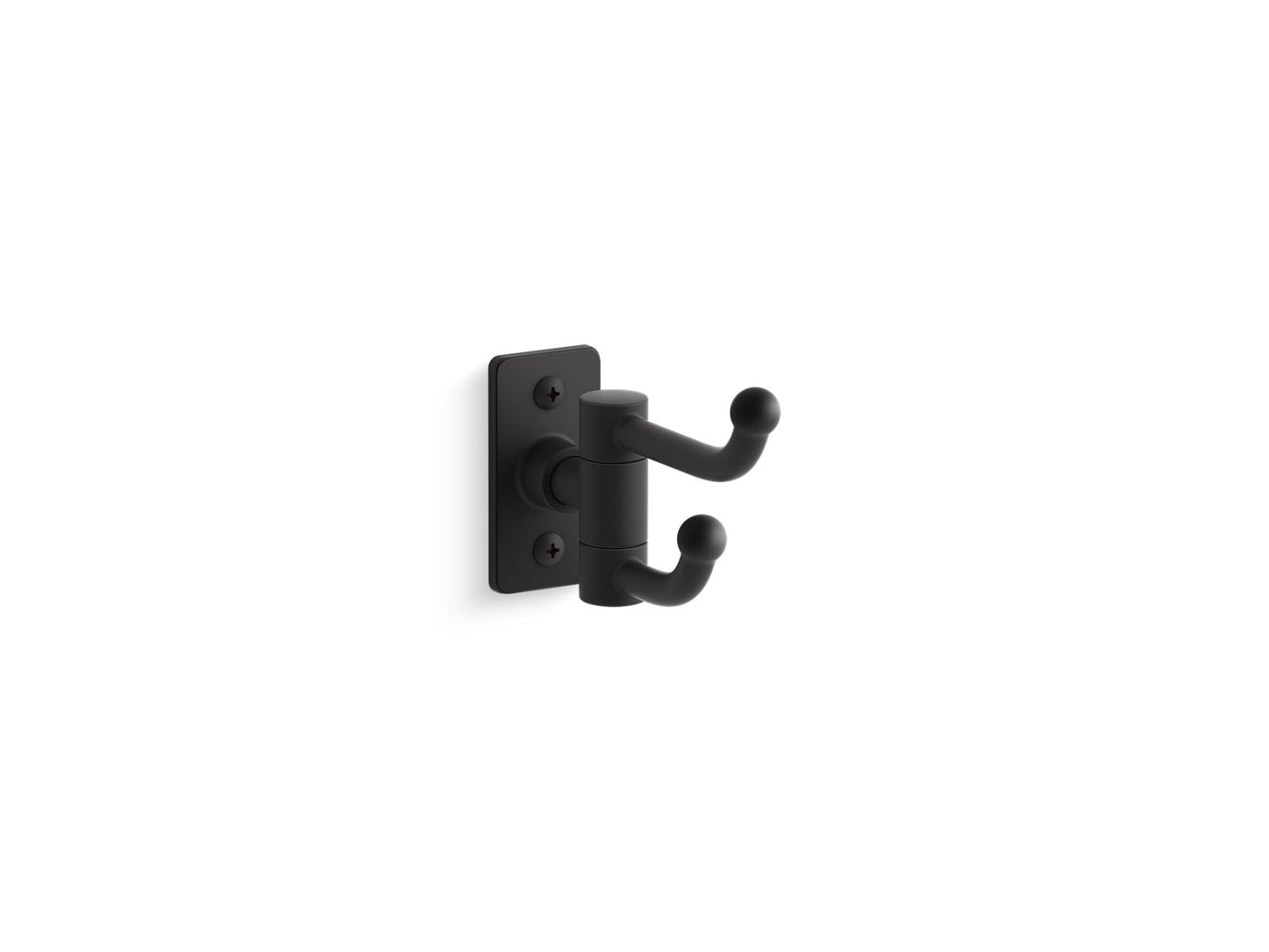 KOHLER K-35927-BL Castia By Studio Mcgee Double Robe Hook In Matte Black