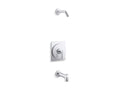 KOHLER K-TLS35915-4-CP Castia By Studio Mcgee Rite-Temp Bath And Shower Trim Kit, Without Showerhead - Polished Chrome