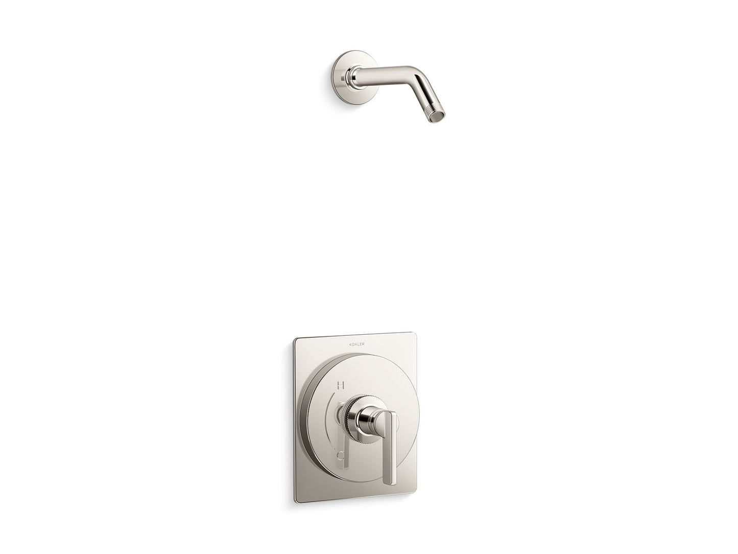 KOHLER K-TLS35914-4-SN Castia By Studio Mcgee Rite-Temp Shower Trim Kit, Without Showerhead In Vibrant Polished Nickel