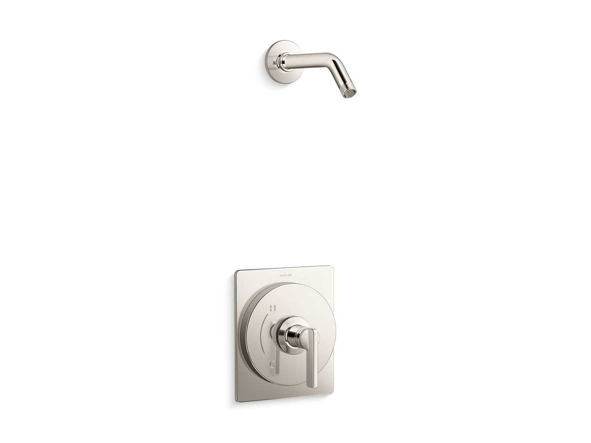 KOHLER K-TLS35914-4-SN Castia By Studio Mcgee Rite-Temp Shower Trim Kit, Without Showerhead - Vibrant Polished Nickel