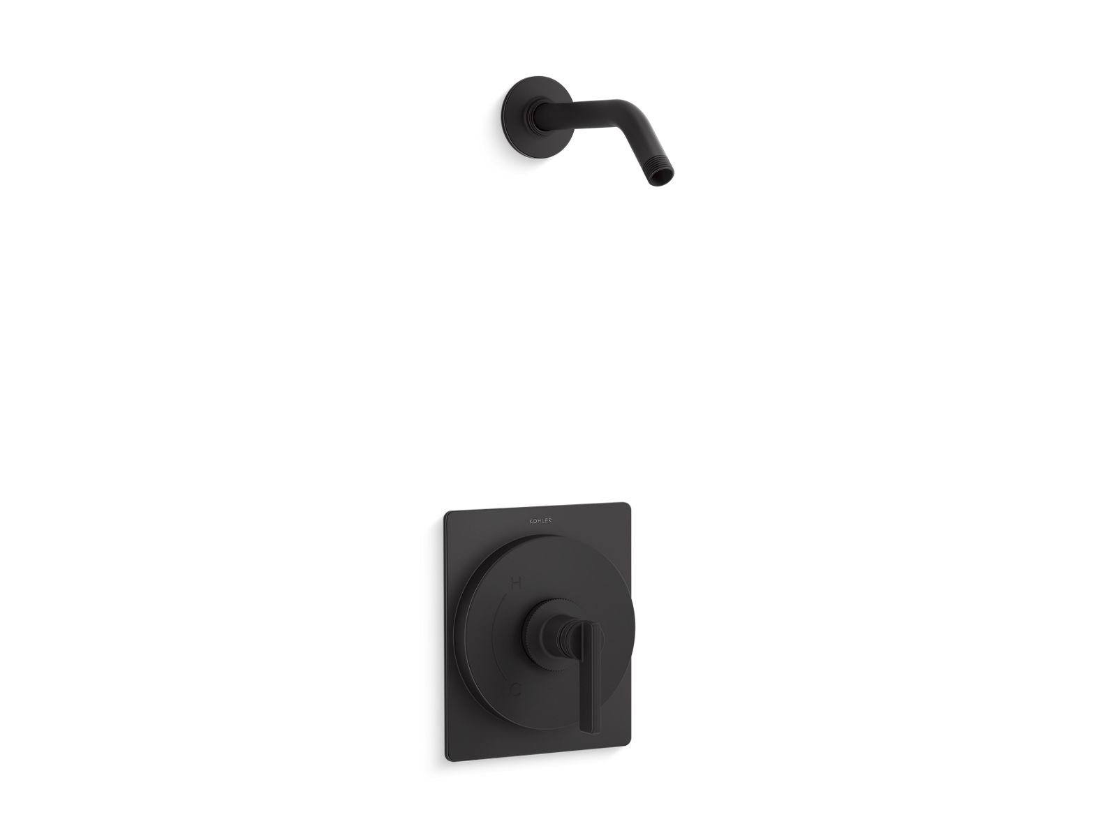 KOHLER K-TLS35914-4-BL Castia By Studio Mcgee Rite-Temp Shower Trim Kit, Without Showerhead - Matte Black