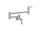 KOHLER K-28359-SN Edalyn By Studio Mcgee Wall-Mount Pot Filler - Vibrant Polished Nickel
