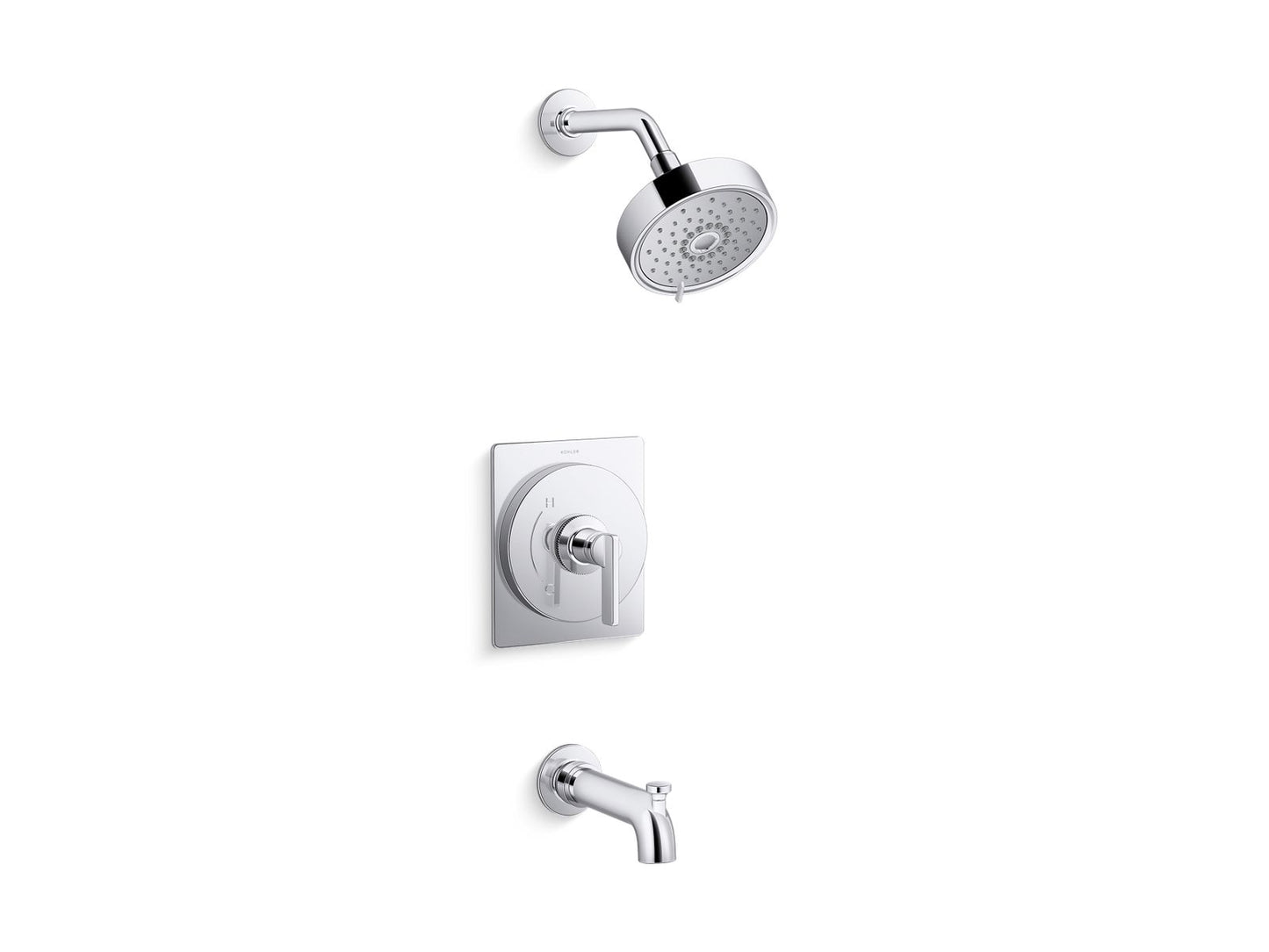 KOHLER K-TS35917-4Y-CP Castia By Studio Mcgee Rite-Temp Bath And Shower Trim Kit, 2.5 Gpm In Polished Chrome