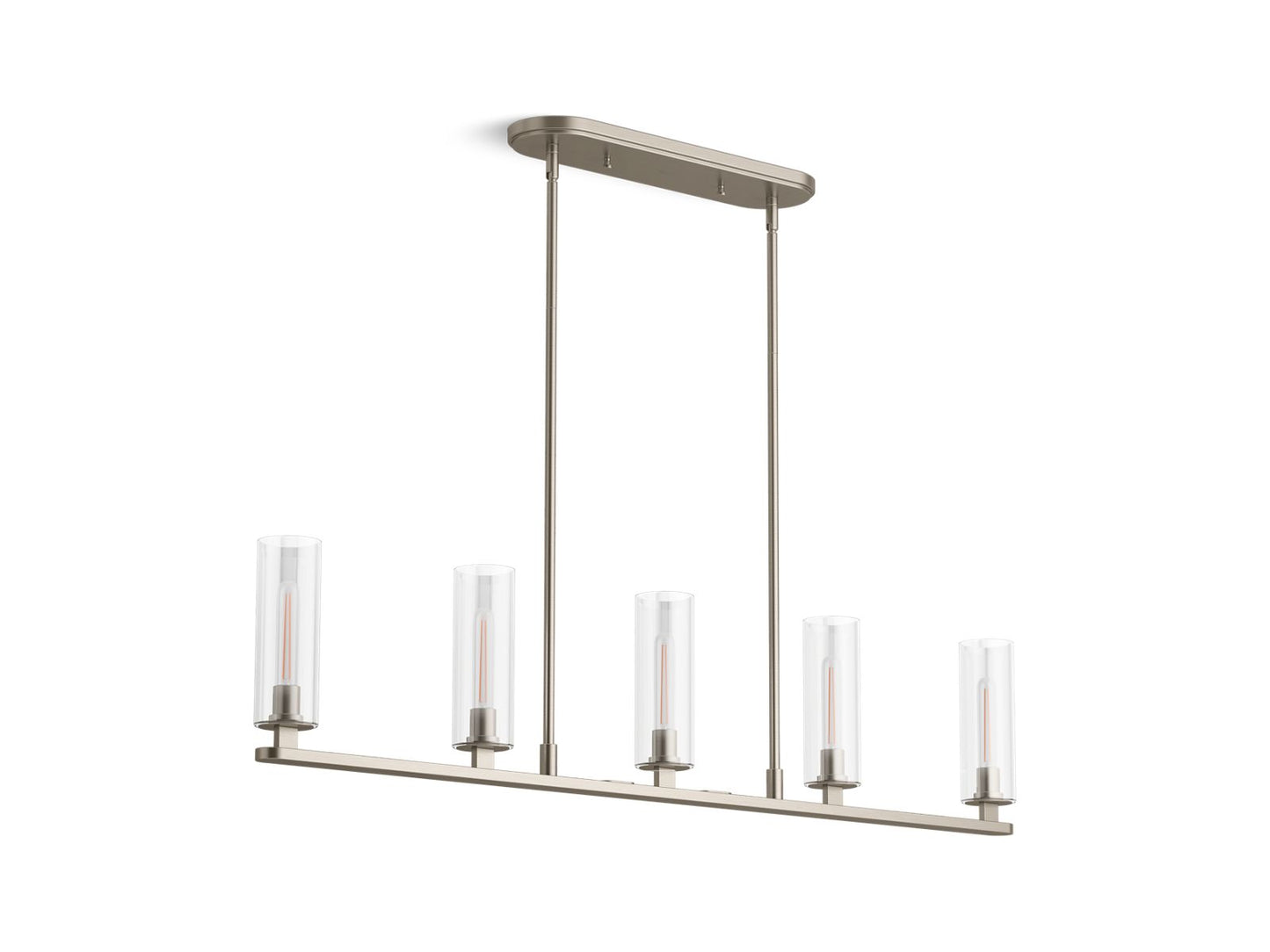 KOHLER K-35877-CH05-BNL Crue 45" Linear Chandelier In Brushed Nickel