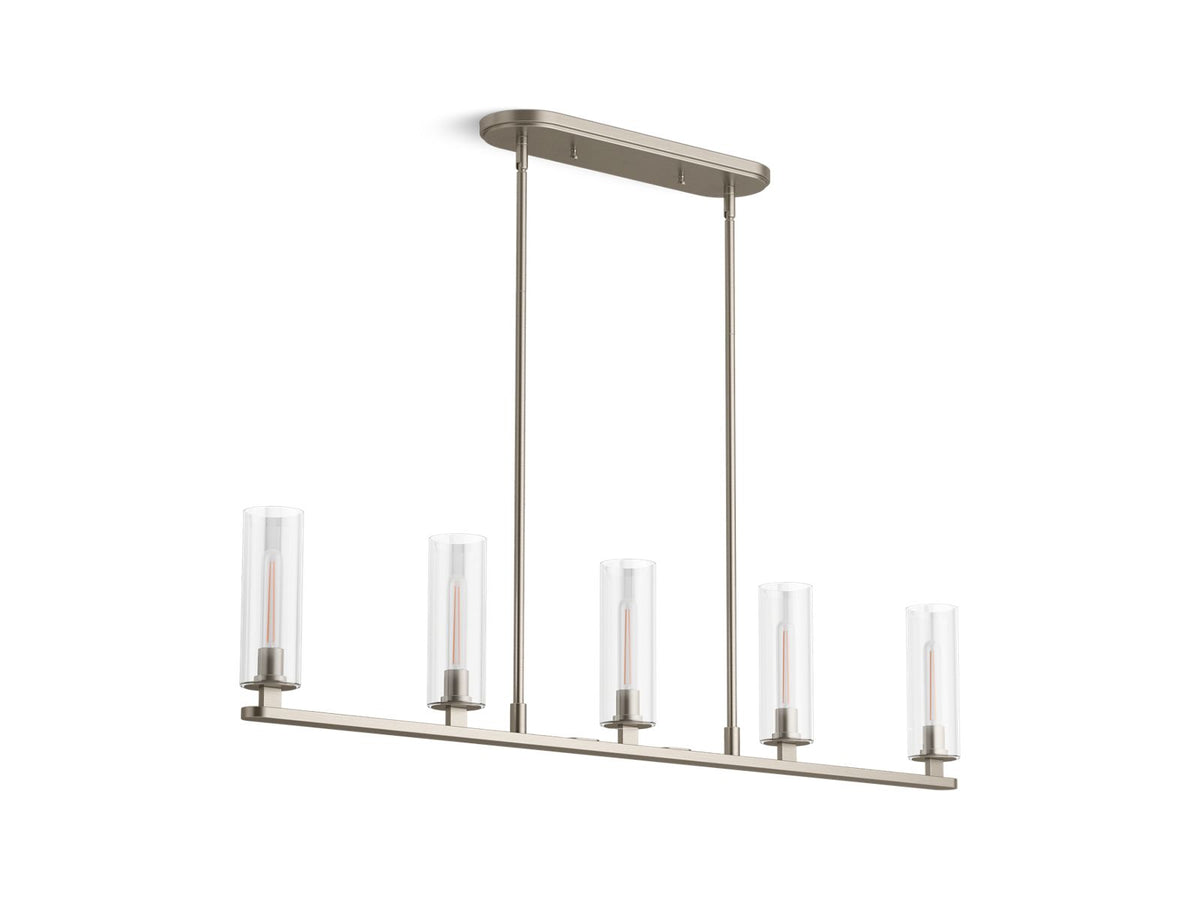 KOHLER K-35877-CH05-BNL Crue 45" Linear Chandelier - Brushed Nickel