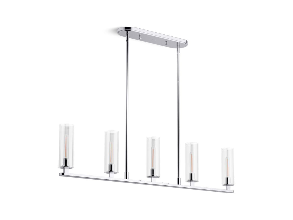 KOHLER K-35877-CH05-CPL Crue 45" Linear Chandelier - Polished Chrome