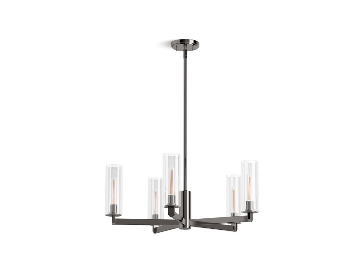 KOHLER K-35878-CH05-TTL Crue 26" Chandelier - Titanium