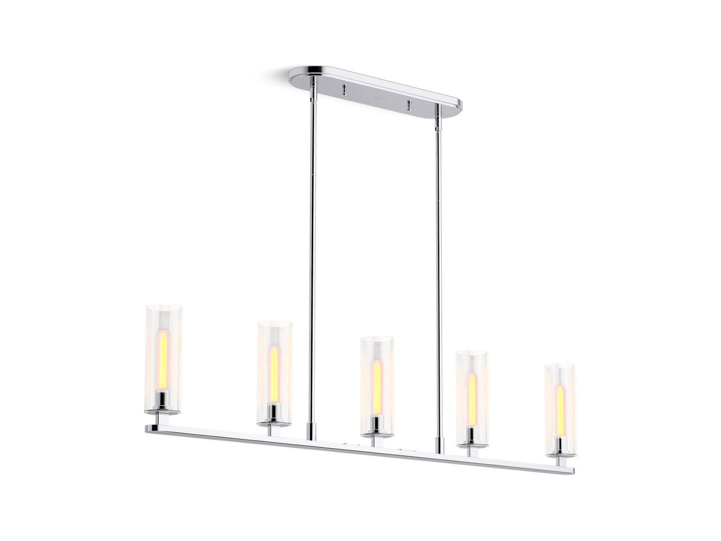 KOHLER K-35877-CH05-CPL Crue 45" Linear Chandelier In Polished Chrome