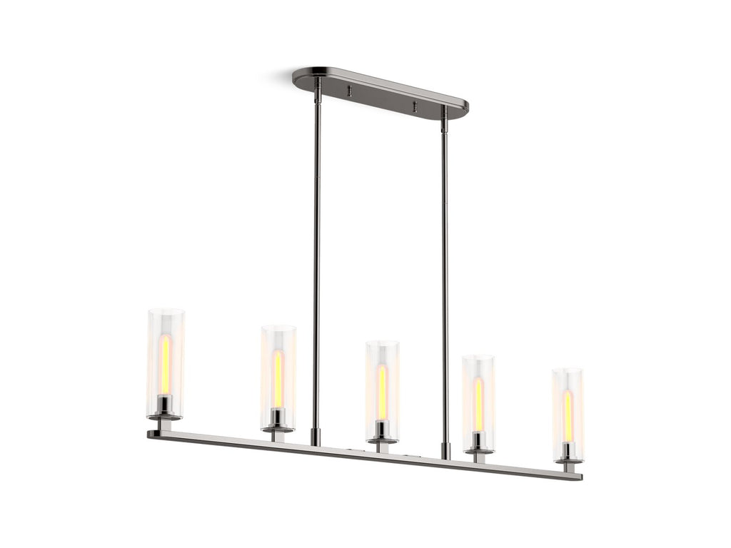 KOHLER K-35877-CH05-TTL Crue 45" Linear Chandelier - Titanium