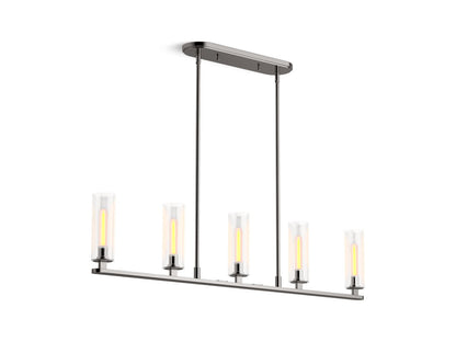 KOHLER K-35877-CH05-TTL Crue 45" Linear Chandelier In Titanium