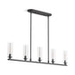 KOHLER K-35877-CH05-BLL Crue 45" Linear Chandelier In Matte Black