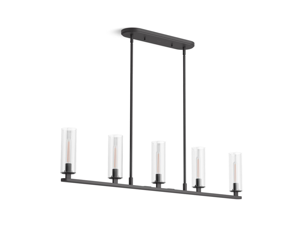 KOHLER K-35877-CH05-BLL Crue 45" Linear Chandelier - Matte Black